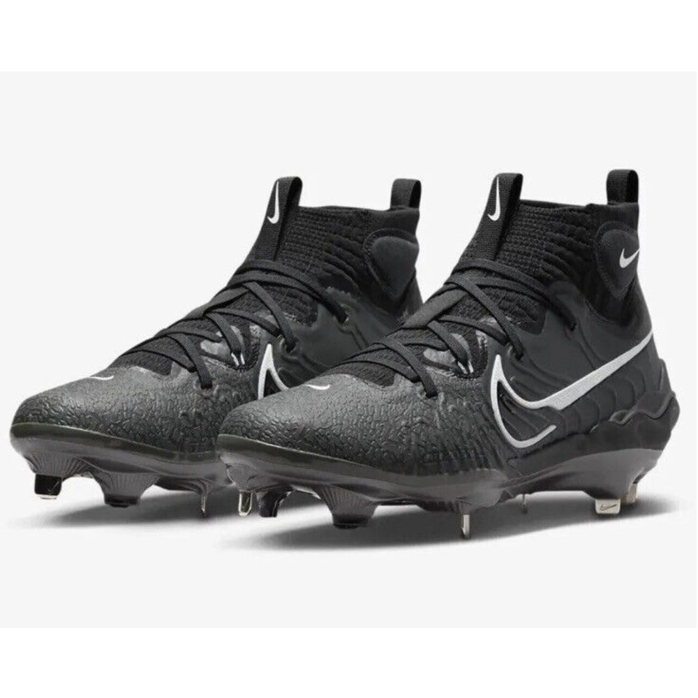 Nike Alpha Huarache NXT Black Metal Men's Baseball Cleats(DJ6517-010) Size 10